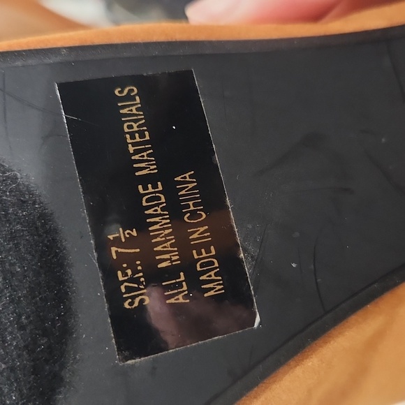 Camel suede high heels - Picture 5 of 6